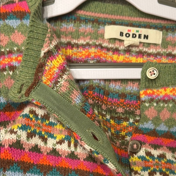 Mini Boden Colorful Knit Kids Sweater - Picture 5 of 5